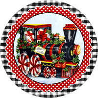Thumbnail for Wreath Sign, Christmas Train Sign, Christmas Sign, 10