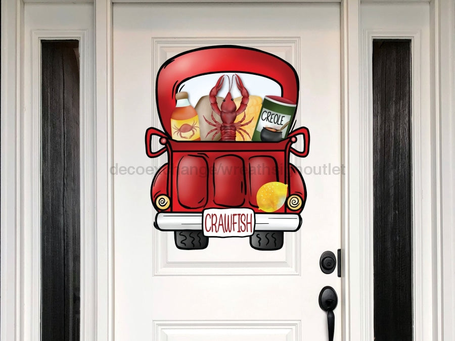 Crawfish Boil Sign Louisiana Wood Sign Door Hanger Decoe-W-103 22