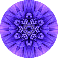 Thumbnail for Geometric Flower Center Blue Decoe-Fc-0012 6 metal
