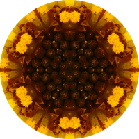 Thumbnail for Geometric Flower Center Brown Decoe-Fc-0013 6 metal