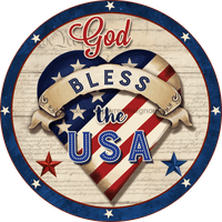 Thumbnail for Vinyl Decal, God Bless The USA, Patriotic Sign, 10