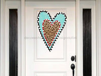 Thumbnail for Heart Sign Love Valentines Day Wood Sign Door Hanger Decoe-W-330 22