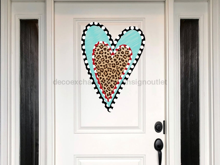 Heart Sign Love Valentines Day Wood Sign Door Hanger Decoe-W-330 22
