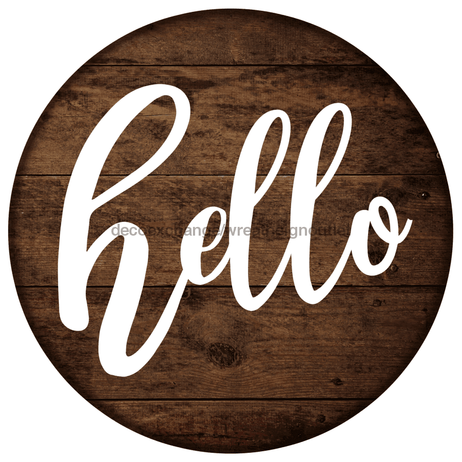 Hello Fun Sign Vinyl Decal, Hello 10