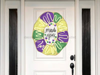Thumbnail for King Cake Sign Mardi Gras Louisiana Wood Sign Door Hanger Decoe-W-332 22