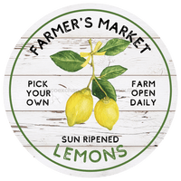 Thumbnail for Lemon Sign, Farmers Market Sign, VINYL-DECOE-4063, 10