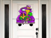 Thumbnail for Mardi Gras Sign Louisiana Wood Sign Door Hanger Decoe-W-399 22