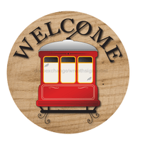 Thumbnail for New Orleans Welcome Sign, Trolley Sign, DECOE-4066-DH, 18 Wood Round