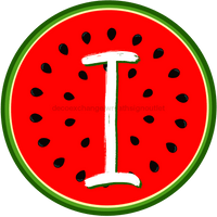 Thumbnail for Personalized Watermelon Sign Initial Monogram Decoe-4086-Dh-Custom 18 Wood Round