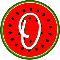 Thumbnail for Personalized Watermelon Sign Initial Monogram Decoe-4086-Dh-Custom 18 Wood Round