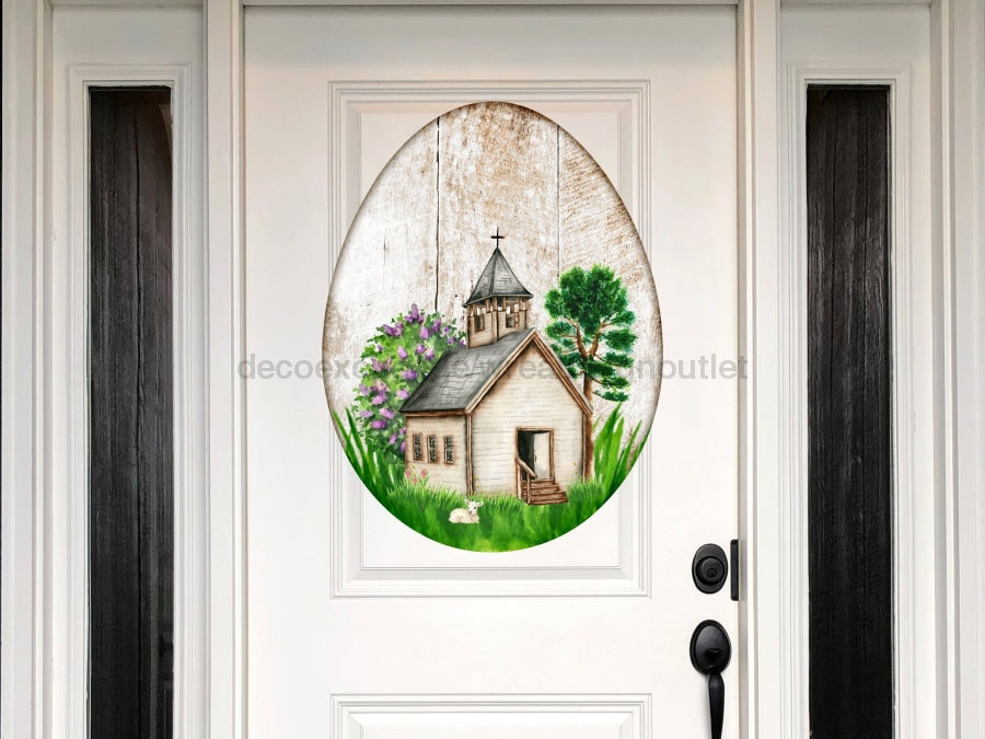 Religious Easter Egg Sign Wood Sign Door Hanger Decoe-W-422 22