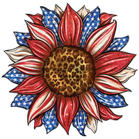 Thumbnail for Sunflower, Patriotic Flower, American Flower, wood sign, DECOE-W-073 wreath size wood, wood wreath sign, summer, fall, every day, patriotic