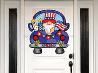 Thumbnail for Truck Sign Patriotic Wood Sign Door Hanger Decoe-W-115 22
