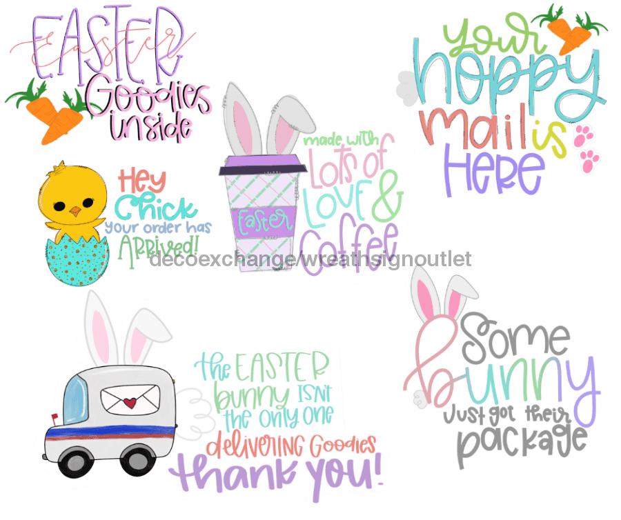 Vinyl Shipping Stickers Easter 2 - DecoExchange