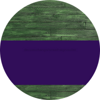 Thumbnail for Welcome To Our Home Sign Blank Purple Stripe Green Stain Decoe-2740-Dh 18 Wood Round
