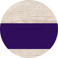 Thumbnail for Welcome To Our Home Sign Blank Purple Stripe White Wash Decoe-2738-Dh 18 Wood Round