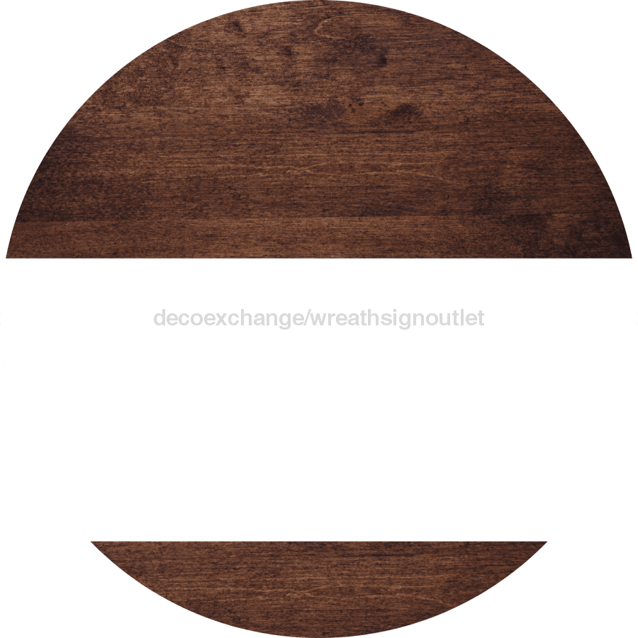 Welcome To Our Home Sign Blank White Stripe Wood Grain Decoe-2916-Dh 18 Round