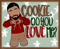 Thumbnail for Wreath Sign, Christmas - Cookie Do You Love Me 8x10