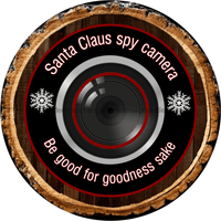 Thumbnail for Wreath Sign, Christmas Sign, Santa Cam, 18