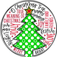 Thumbnail for Wreath Sign, Christmas Tree, Christmas Sign, 18