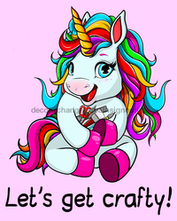 Thumbnail for Wreath Sign, Crafter Sign, Unicorn Sign, 8x10