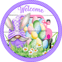 Thumbnail for Wreath Sign, Easter Sign, Welcome Easter Sign, 18