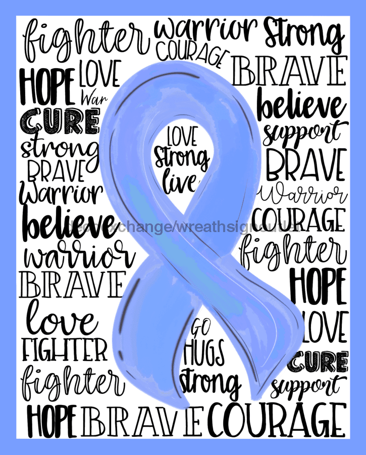 Wreath Sign, Esophageal Cancer Awareness Sign, 8x10" Metal Sign DECOE-914, Sign For Wreath, DecoExchange - DecoExchange