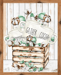 Thumbnail for Wreath Sign, Everyday Sign, Mug Sign, Coffee Sign, 8x10