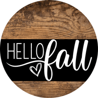 Thumbnail for Wreath Sign Fall Hello Decoe-2340 For Round 18 Wood