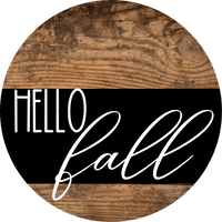 Thumbnail for Wreath Sign Fall Hello Decoe-2342 For Round 18 Wood