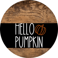 Thumbnail for Wreath Sign Fall Hello Pumpkin Decoe-2341 For Round 18 Wood