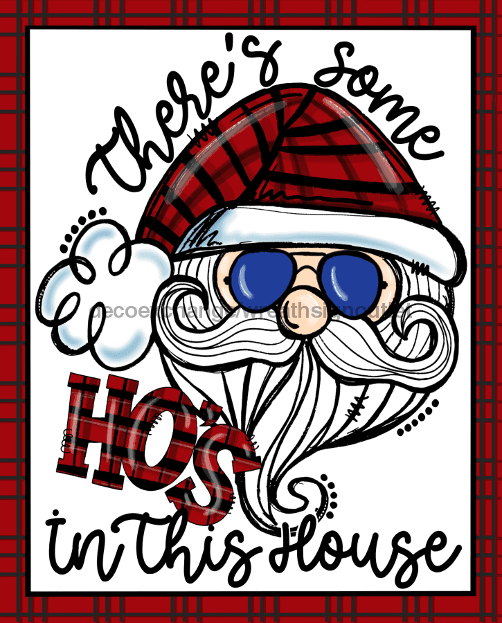 Wreath Sign, Funny Christmas Sign, 8x10", Metal Sign DECOE-922, Sign For Wreath, DecoExchange - DecoExchange