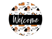 Thumbnail for Wreath Sign Halloween Door Hanger Guinea Pig Decoe-2408 For Round 18 Wood