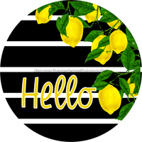 Thumbnail for Wreath Sign, Lemon Sign, Hello Sign, 18
