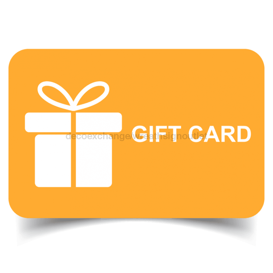 Wreath Sign Outlet Gift Card Cards