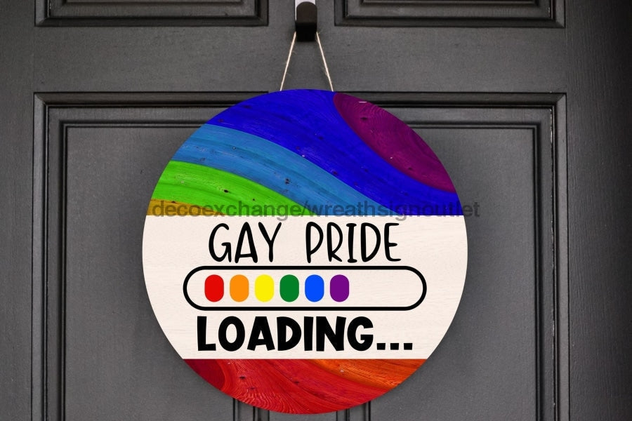Wreath Sign, Pride Sign, DECOE-2035, Sign For Wreath 10 round, metal sign, Pride