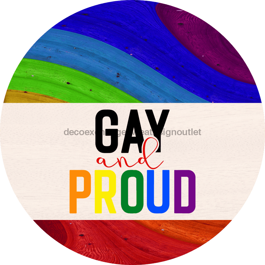 Wreath Sign, Pride Sign, DECOE-2037, Sign For Wreath, Round Sign 10 round, metal sign, Pride