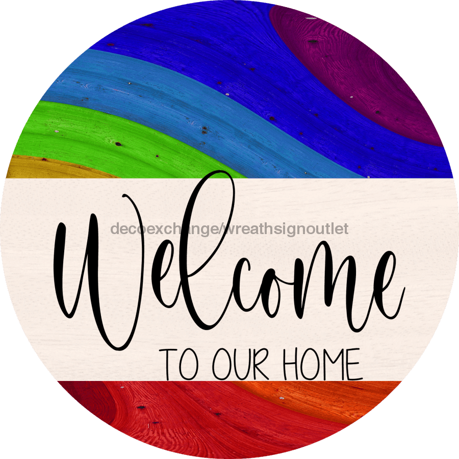 Wreath Sign, Pride Sign, DECOE-2040, Sign For Wreath, Round Sign 8 round, metal sign, pride