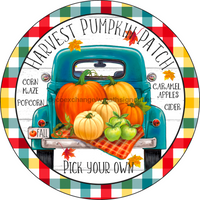 Thumbnail for Wreath Sign, Pumpkin Harvest Sign, Fall Sign, 10