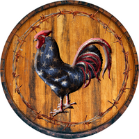 Thumbnail for Wreath Sign, Rooster Sign, Farmhouse Sign, 10