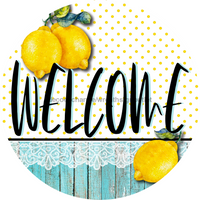Thumbnail for Wreath Sign, Welcome Sign, Lemon Sign,18