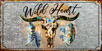 Thumbnail for Wreath Sign, Western Sign, Wild Heart Sign, 6x12